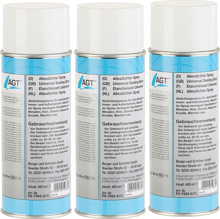 Produktbild AGT Allesdichter-Spray (Weiss, 3000 ml)