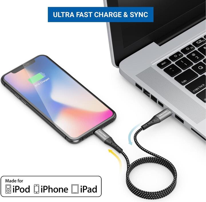 Immagine prodotto deleyCON Cavo USB 2.0 USB C - Lightning 2 m (2 m, USB 2.0)