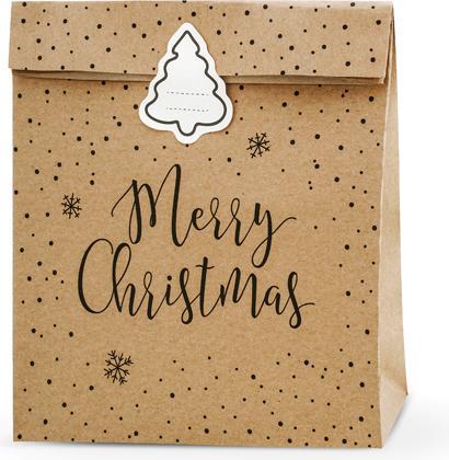 Produktbild Partydeco Süssigkeitentüten - Merry Christmas (Geschenkbox, 3 x)