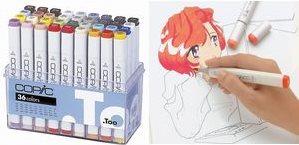 Produktbild Copic Basis Set (Grau, 7 mm, 36 x)