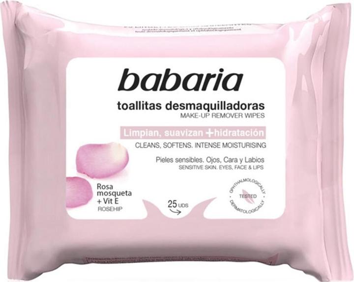 Actual product image Babaria Rosehip Makeup Remover Wipes - 25 Count (Make-up remover)