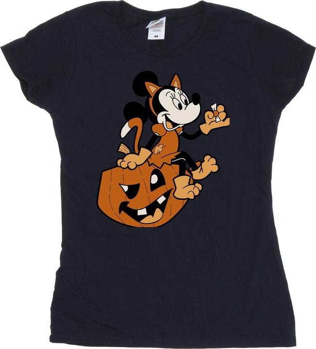 Immagine prodotto Mickey Mouse Maglietta Halloween Topolina Gatto Donna (L)