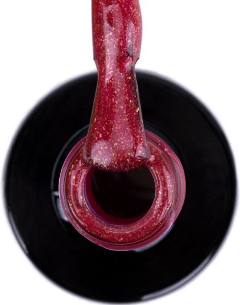 Actual product image Maliva Gelcoat 102 UV/LED (Rouge Shiny Glimmer, Gel-Effect Nail Polish)