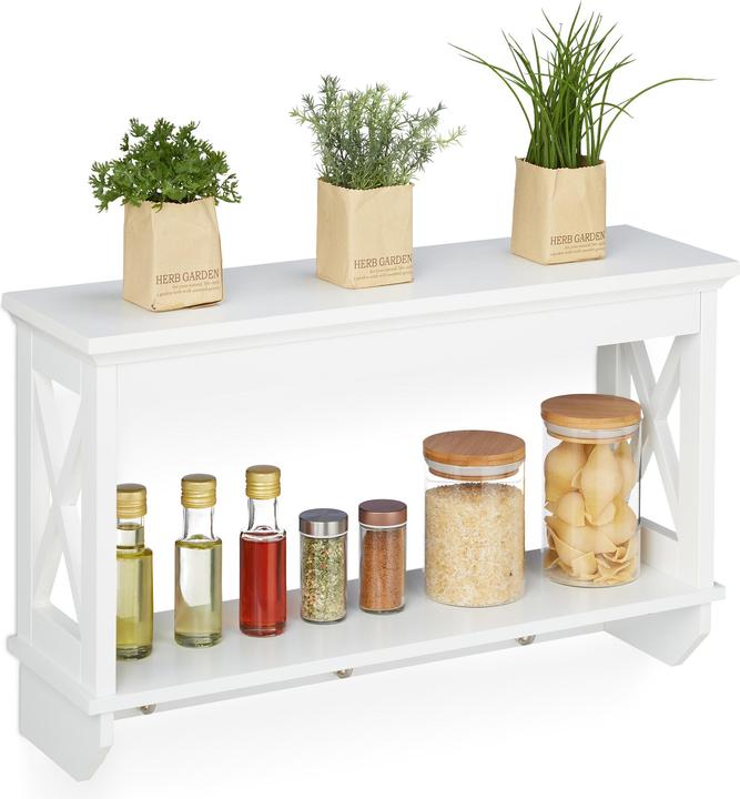 Immagine prodotto Relaxdays Scaffale da-parete (66 x 20 x 40 cm)