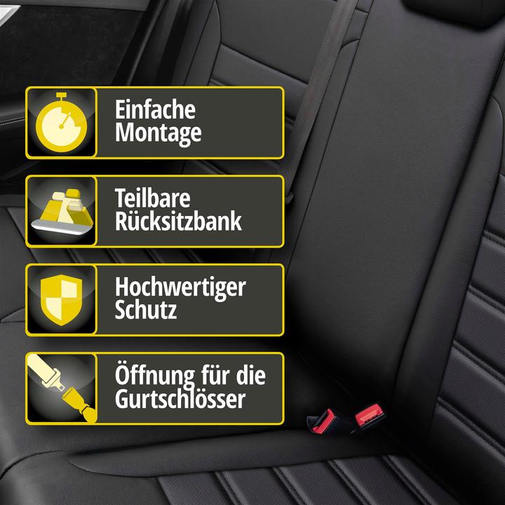 Actual product image Walser Seat cover for BMW 3 (E90) 02/2004-02/2012, 1 rear seat cover
