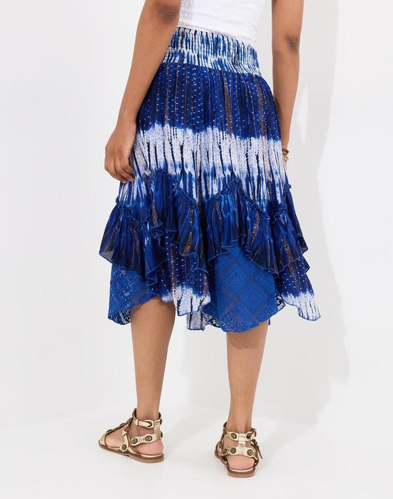 Produktbild Joe Browns Summery Tie-Dye Shimmer Detail Knee-Length Skirt (42)