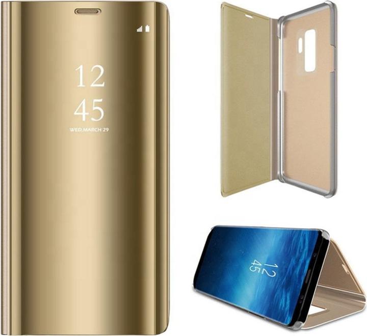 Actual product image OEM Smart Clear View Case for Samsung Galaxy S7 Edge G935 gold (Samsung Galaxy S7 Edge)