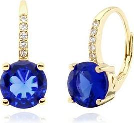 Produktbild JVD Stunning gold-plated earrings withue zircons SVLE0853XH2GM00