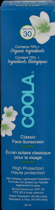 Immagine prodotto Coola Suncare Classic Lotion Cucumber (Crema solare viso, SPF 30, 50 ml, 50 g)