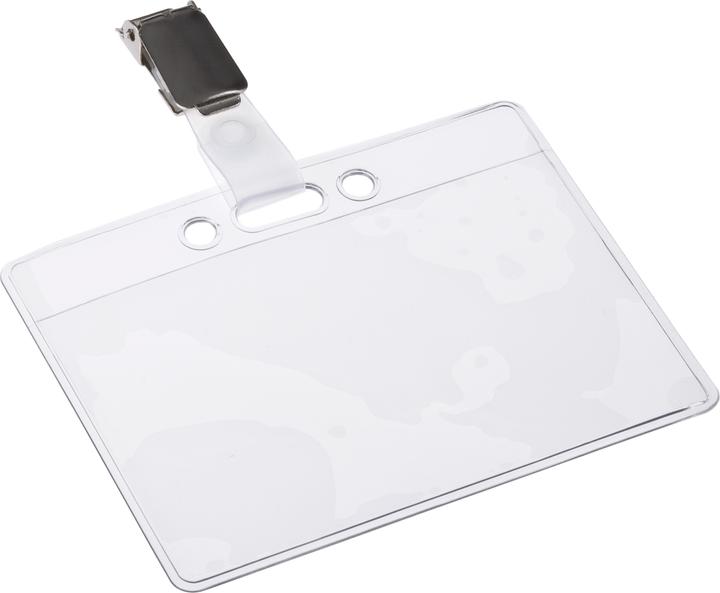 Actual product image Europel Name tag, open at the top, with clip, 60 x 90 mm