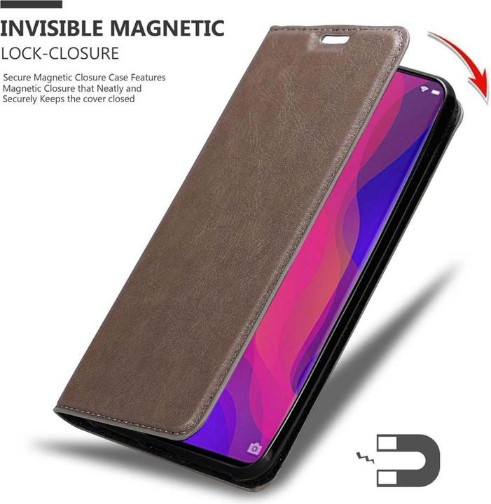 Productafbeelding Cadorabo Boek Onzichtbare Magneethoes (Oppo Find X)