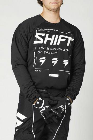 Actual product image Shift Jersey White Label Bliss Blk/Wh (XL)