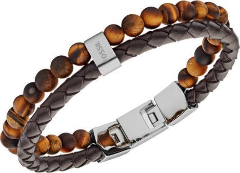 Actual product image Fossil vintage casual (19 cm, Stainless steel, Leather)