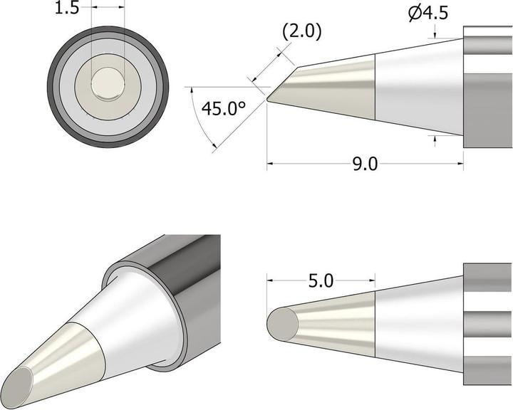 Produktbild iFixit Power Series Soldering Iron Tip – angeschrägt 1.5