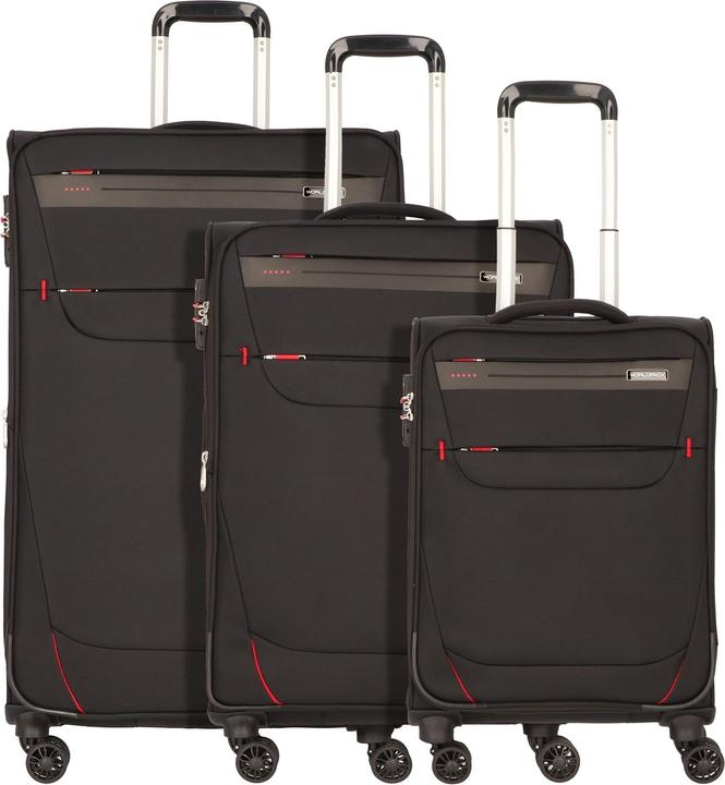 Worldpack Denver 4 Rollen Kofferset 3-teilig (194 l, XL (ab 115l))