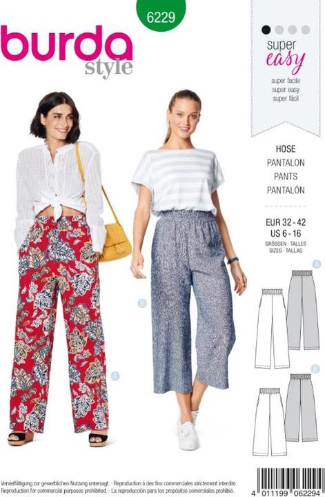 Image du produit Schnittmuster Hose mit Gummizug