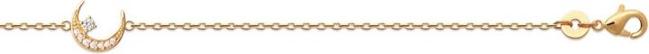 Actual product image Lara Gold plated BRACELET - 16+2 - ZIRCONIA - MOON (MAT BIJOU)