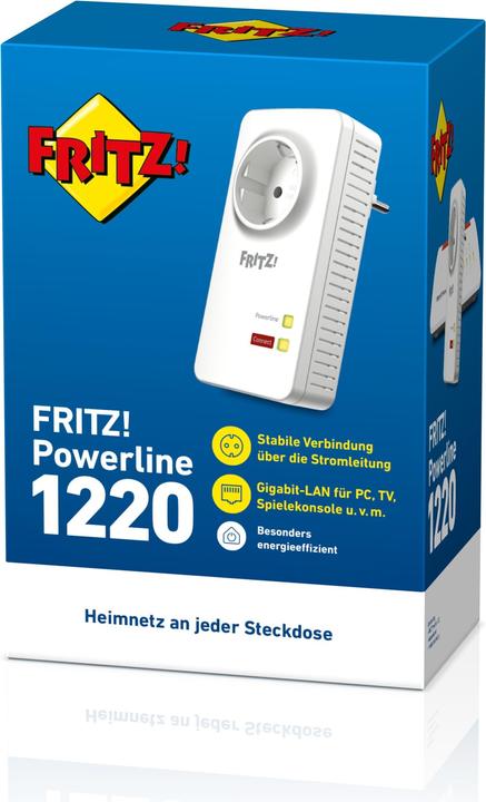 Productafbeelding AVM FRITZ!Powerline 1220 (1200 Mbit/s)