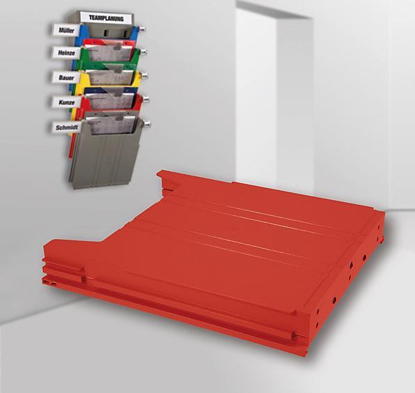 Image du produit Eichner Trieur mural BIG, pour format A4, hauteur utile 34 mm, bac rouge. (A4)