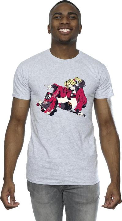 Actual product image Mens Harley Quinn Rollerskates T-Shirt (XXL)