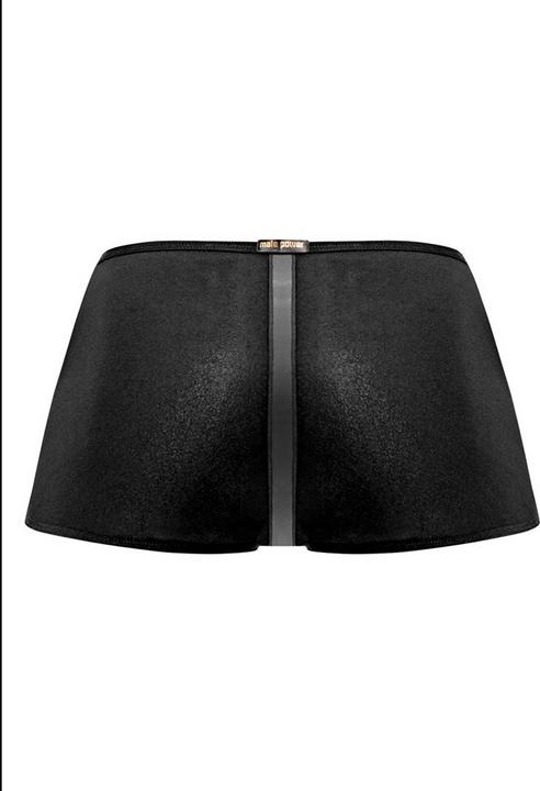 Actual product image Male Power Landing Strip Mini Short - Black - L (L)