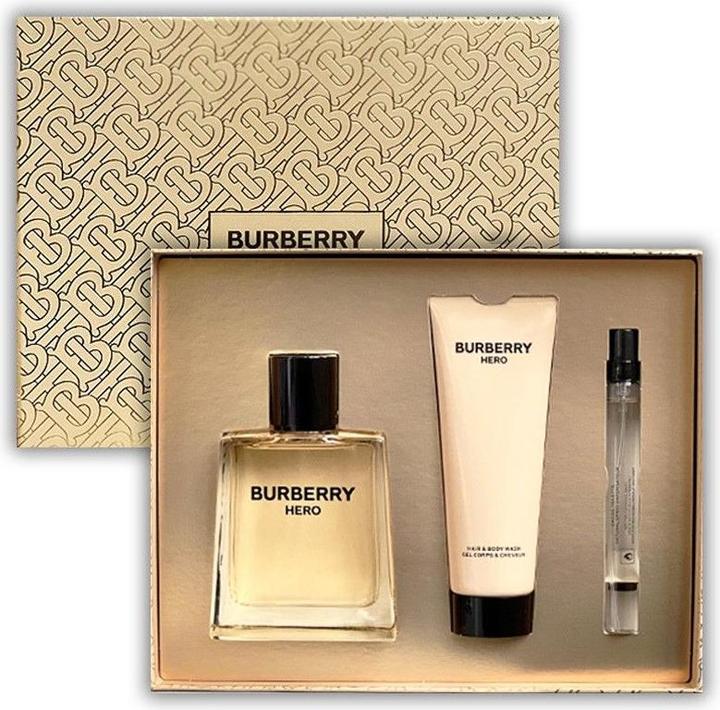 Immagine prodotto Burberry Set Hero, Barbati, Eau De Toilette 100ml Gel De Dus 75ml Eau De Toilette 10ml (Set profumo)