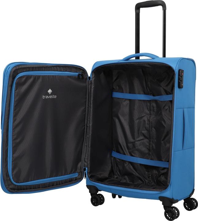 Produktbild Travelite Rügen 4 Rollen Kofferset 3-teilig mit Dehnfalte (90 l, XL (ab 115l))