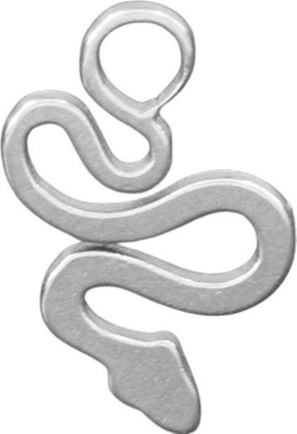 Produktbild Star Piercing Anhänger silber Schlange Basic (ohne Messing, Chirurgenstahl 316L)