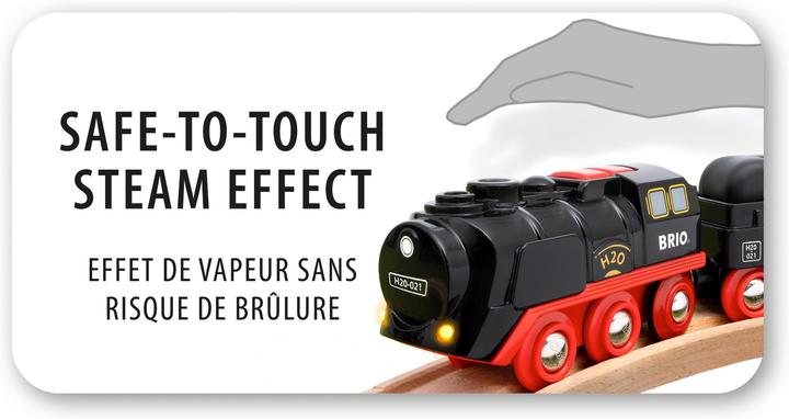 Actual product image Brio Battery steam locomotive with water tank