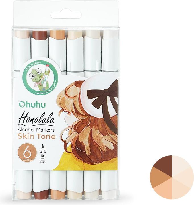 Produktbild Ohuhu Honolulu Kunstmarker (Mehrfarbig, 6 x)