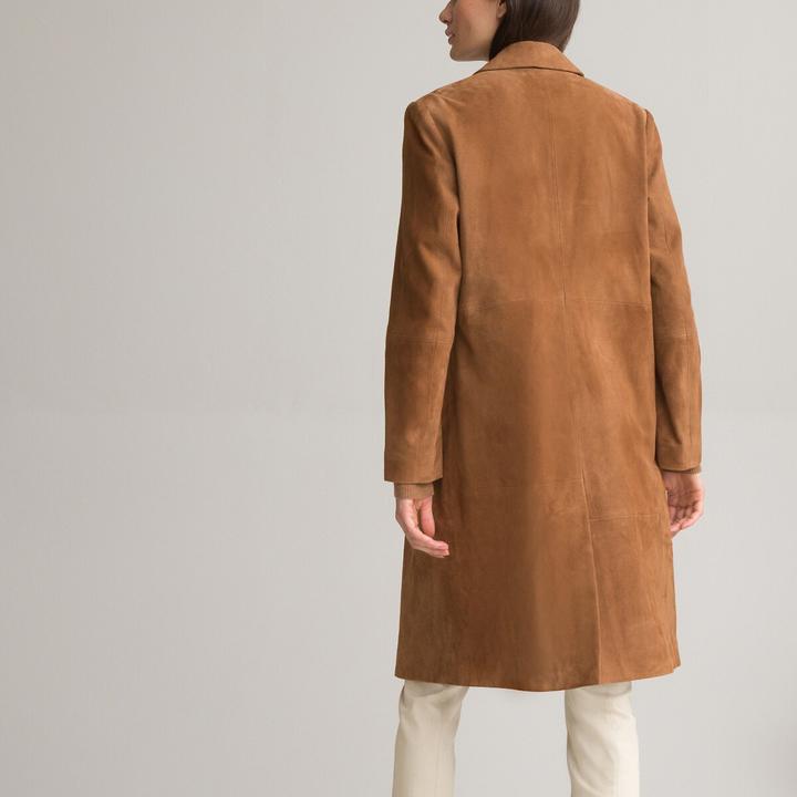 Actual product image Anne Weyburn Buttoned goatskin coat (46)