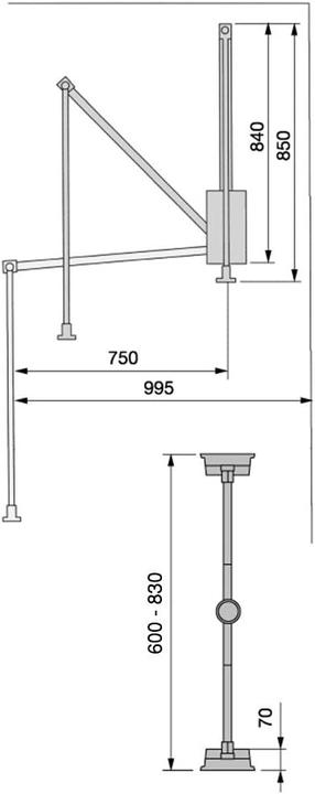 Produktbild Emuca Kleiderschranklift
