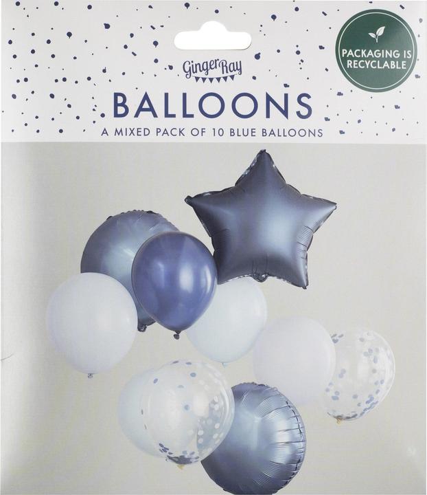 Immagine prodotto Ginger Ray Palloncini blu assortiti (10 pz.)