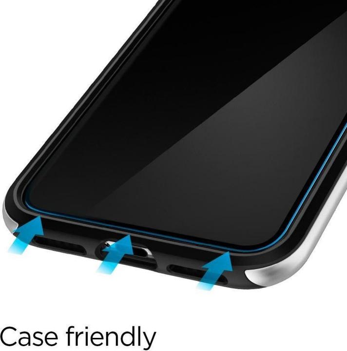 Image du produit Spigen Verre Tempéré Fc 2-Pack Iphone 11 Pro Noir (2 pièce(s), Apple iPhone XS, Apple iPhone 11 Pro, Apple iPhone X)