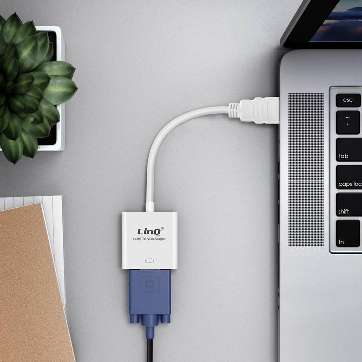 Immagine prodotto LinQ Adattatore audio e video HDMI/VGA (HDMI, 15 cm)