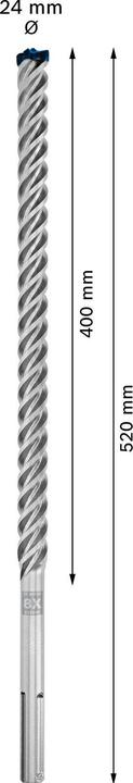 Produktbild Bosch Professional Zubehör EXPERT SDS max-8X Hammerbohrer, 24 x 400 x 520 mm (24 mm)