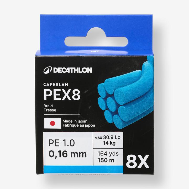 Actual product image Caperlan Lure fishing 8-strand braided line PEX8 150 m