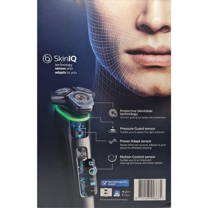 Immagine prodotto Philips S9986/63 Rasoio elettrico a secco e umido Serie 9000, tecnologia SkinIQ, ricarica e...