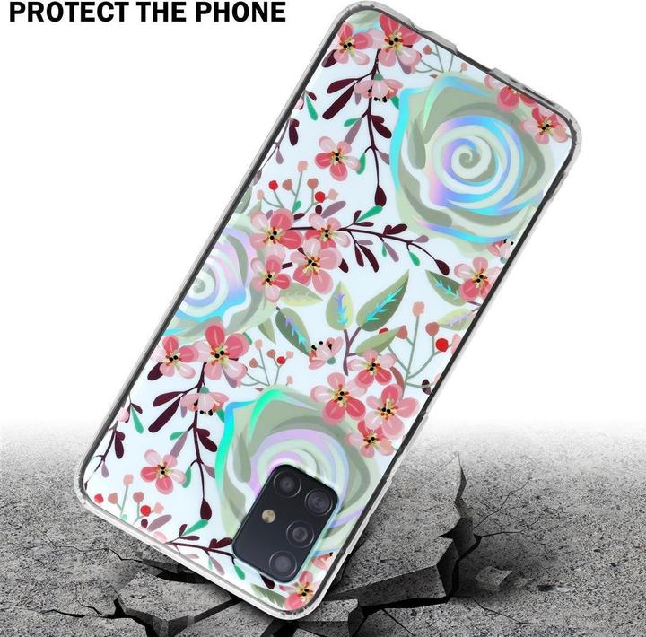Immagine prodotto Cadorabo IMD TPU Colorful Flowers & Leaves Cover (Samsung Galaxy M40s)
