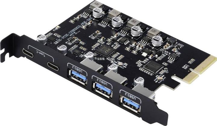 Produktbild Renkforce RF-6613196 3+2 Port USB 3.2 Gen 2 Controllerkarte USB-C® (USB 3.2 Gen