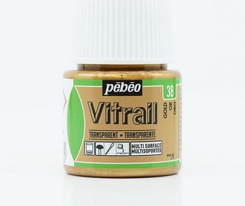 Produktbild Pebeo Vitrail Transparentfarben (Gold, 45 ml)