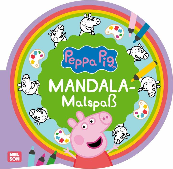 Actual product image Peppa Wutz colouring pictures: MANDALA colouring fun
