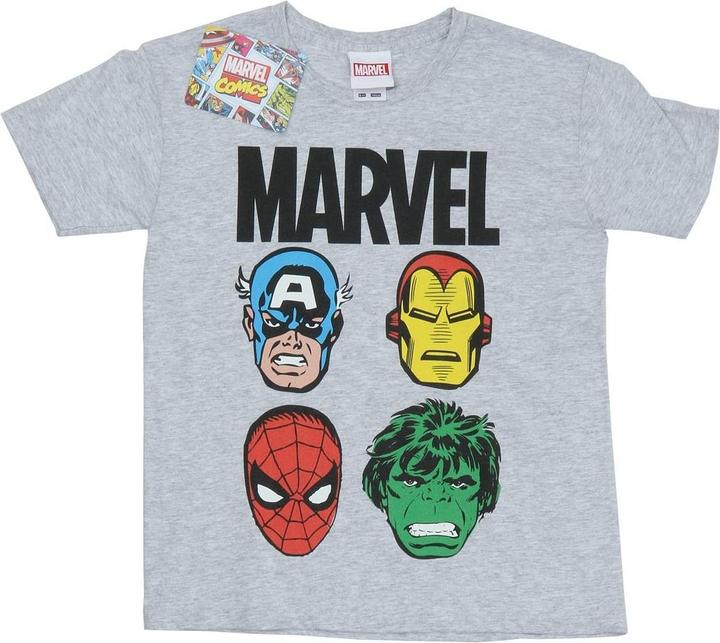 Actual product image Boys Comics Main Heads T-Shirt (152, 158)