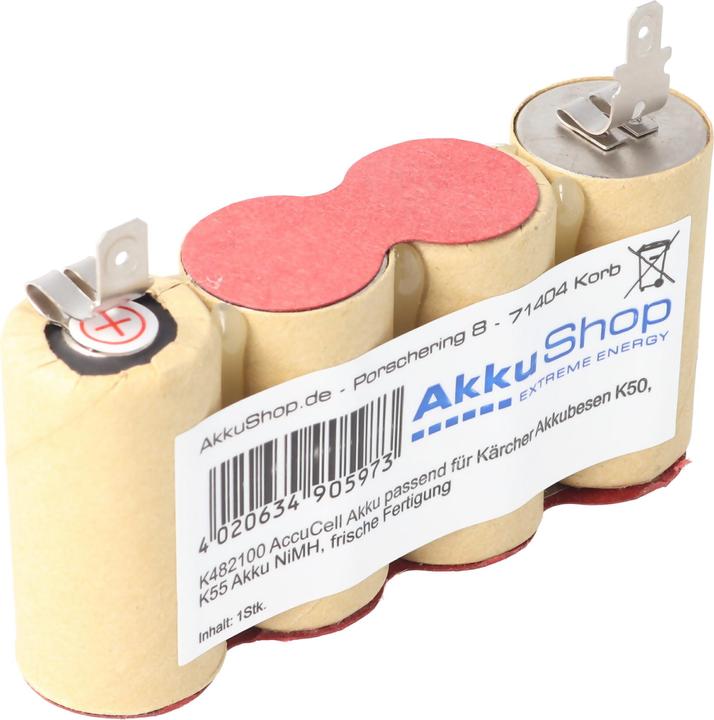 Immagine prodotto AccuCell Batteria per la scopa a batteria Kärcher K50, K55