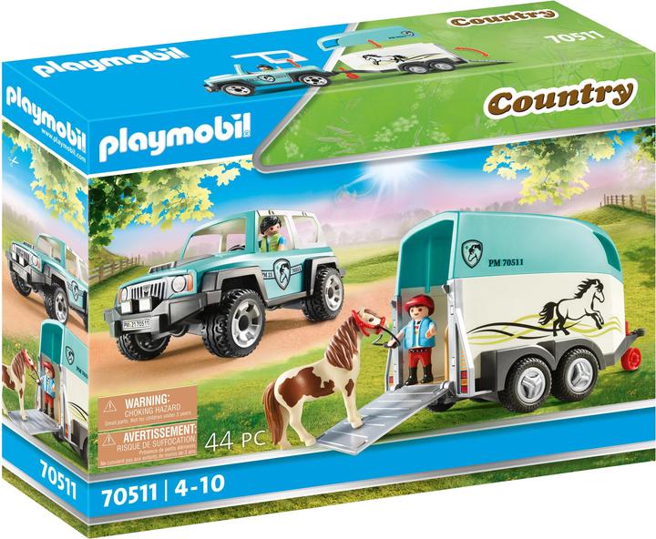 Image du produit Playmobil 70511 Voiture avec remorque (70511, Playmobil Country)