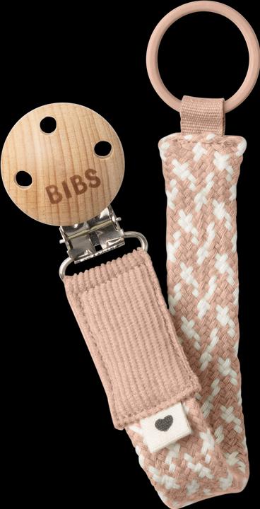 Bibs Braided dummy chain, blush/ ivory (1 x, from birth)