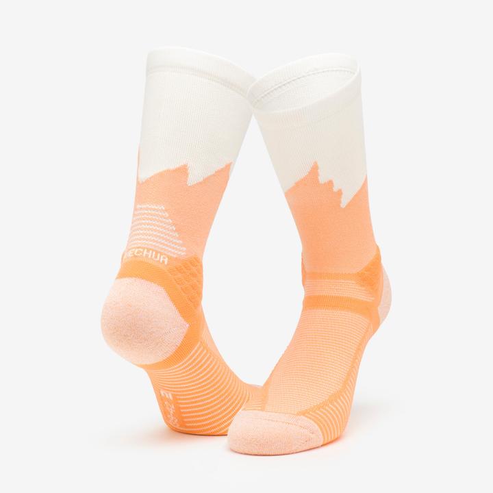 Produktbild Quechua Wandersocken hoch 2 Paar - Hike 500 grau/orange (39, 42)