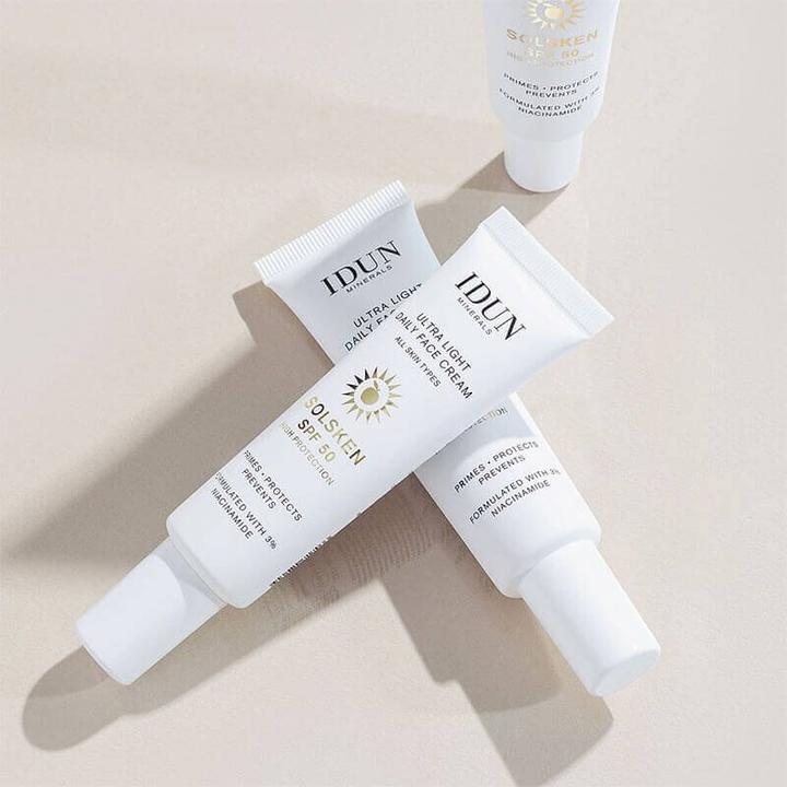 Produktbild IDUN Minerals Minerals Ultra Light Daily Face Cream Solsken SPF50 Creme (Sonnencreme Gesicht, SPF 50, 30 ml)
