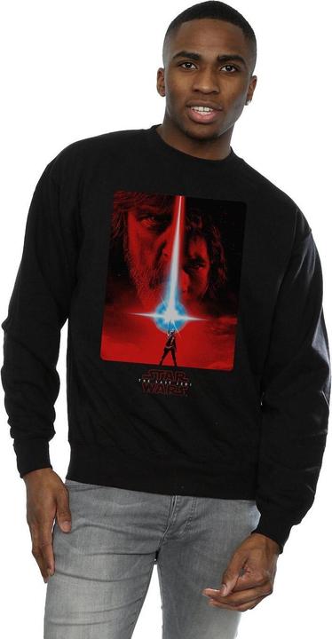 Actual product image Star Wars Mens The Last Jedi Red Poster Sweatshirt (S)