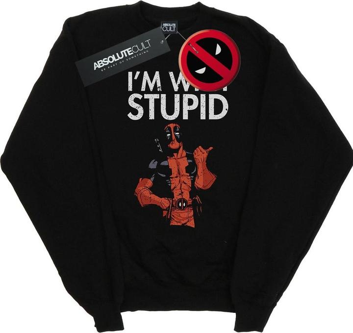 Immagine prodotto Deadpool I'm With Stupid Felpa Uomo (L)